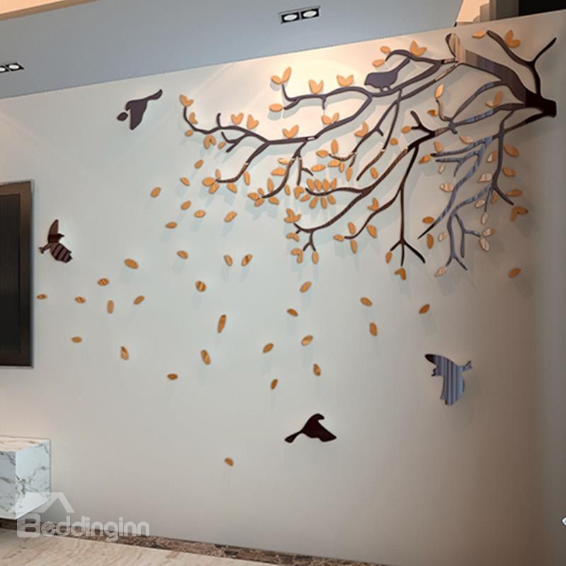 Wall Sticker Brick - 3d Wall Sticker Tree , HD Wallpaper & Backgrounds