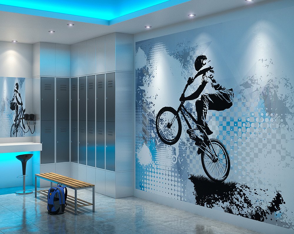 Bmx Biking Wall Mural - Tapeta Na Zed Bmx , HD Wallpaper & Backgrounds