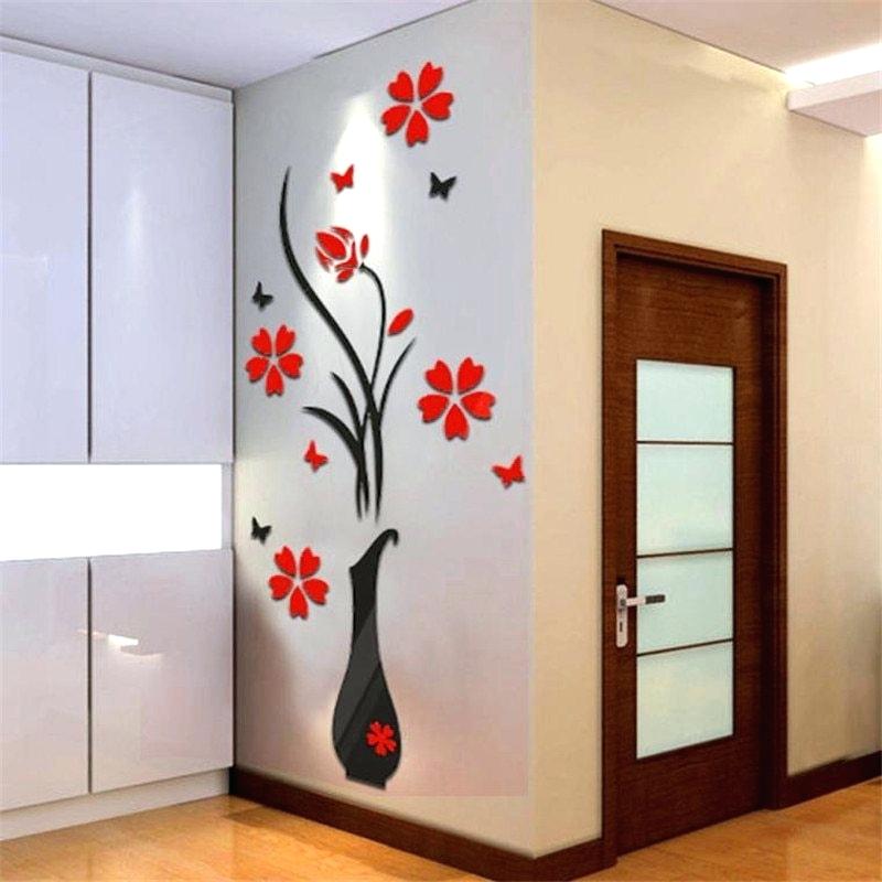 3d Wallpaper Sticker Vase Flower Tree Wall Stickers - Vinilos Decorativos Decoracion De Pared Para Cocina , HD Wallpaper & Backgrounds