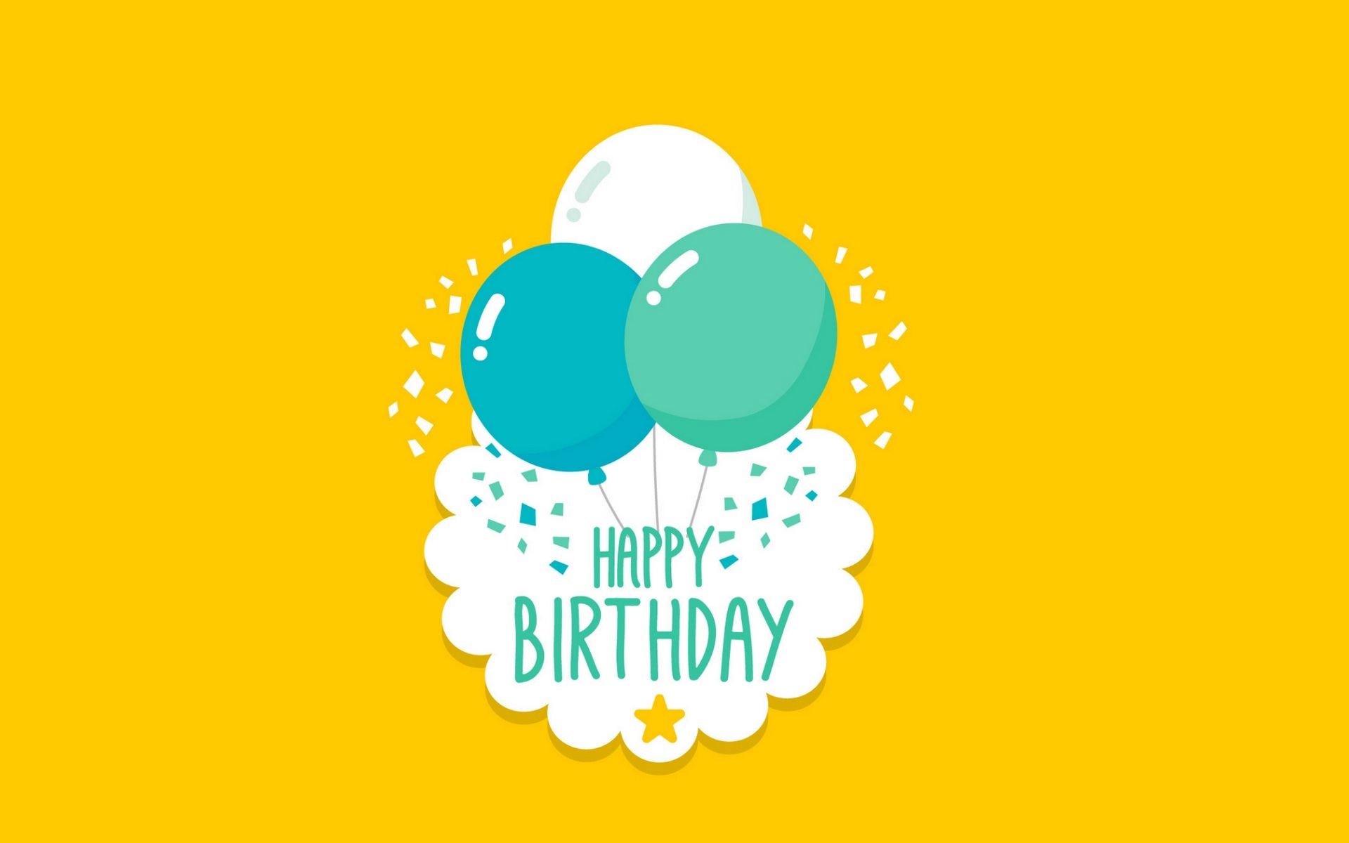 Simple Beautiful Wallpapers - Happy Birthday Wishes In Yellow , HD Wallpaper & Backgrounds