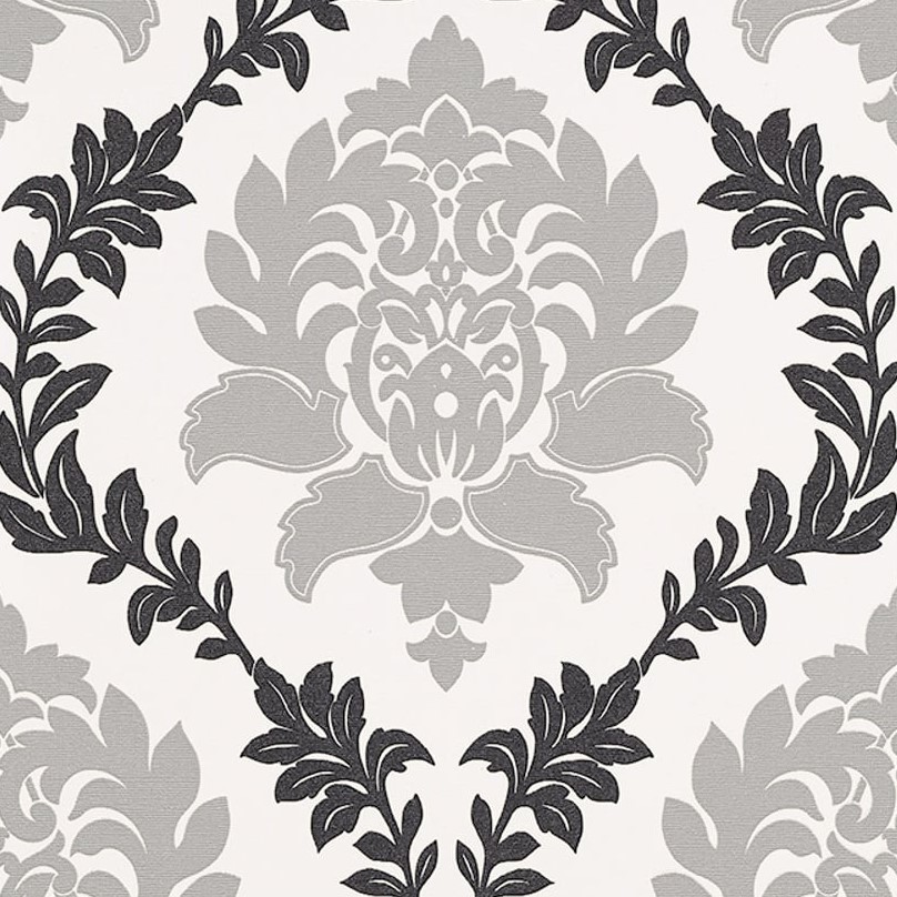 Erismann Damask Pattern Wallpaper Floral Leaf Glitter - Damask Design Pattern , HD Wallpaper & Backgrounds