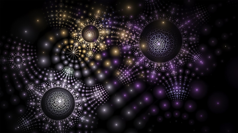 Fractal Spheres Glitter Design Geometric - Fractal Spheres , HD Wallpaper & Backgrounds