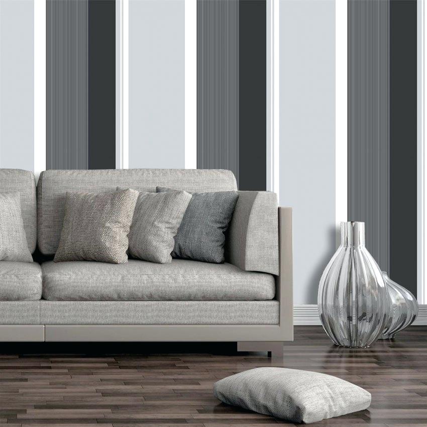 Grey - Grey And Gold Striped , HD Wallpaper & Backgrounds