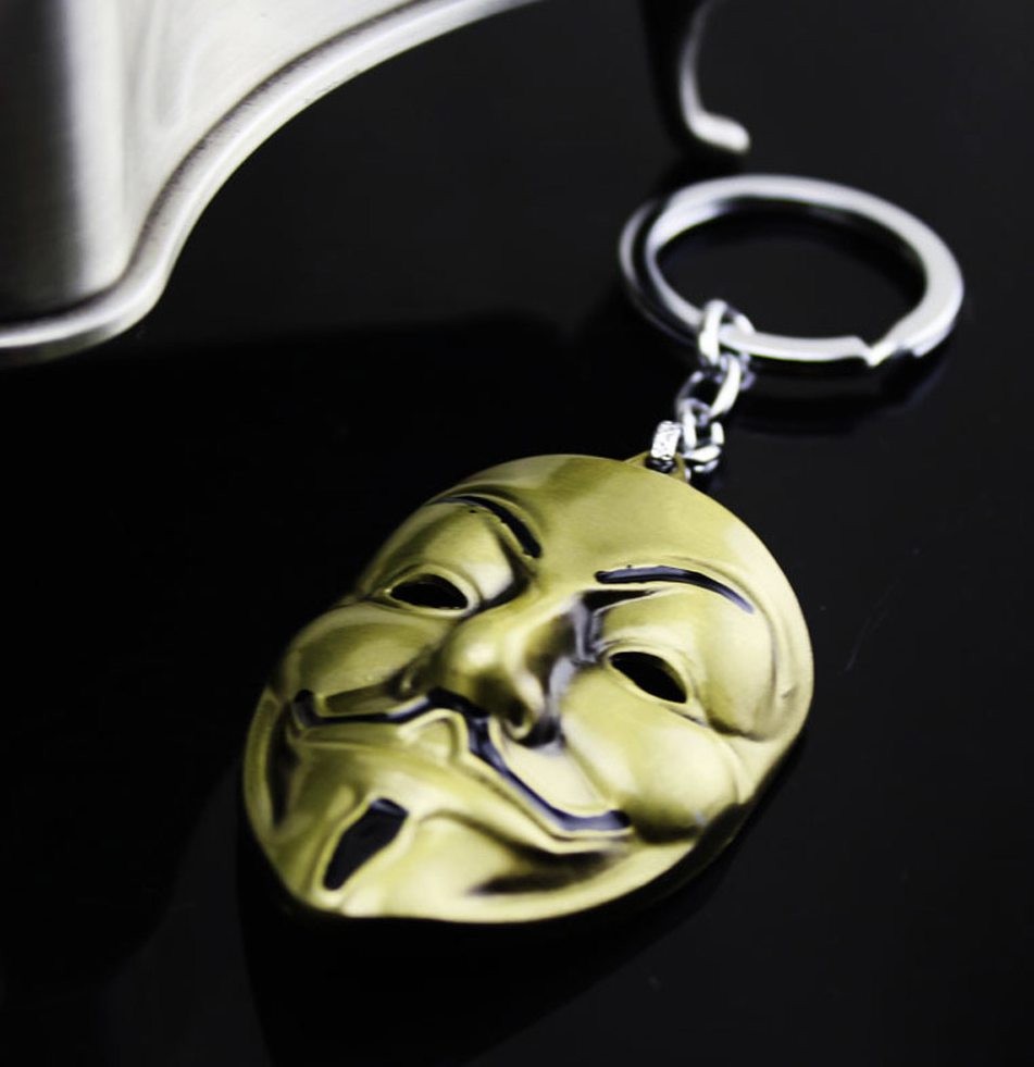 V For Vendetta Hat Face Illustration Iphone 6 Plus - Keychain , HD Wallpaper & Backgrounds