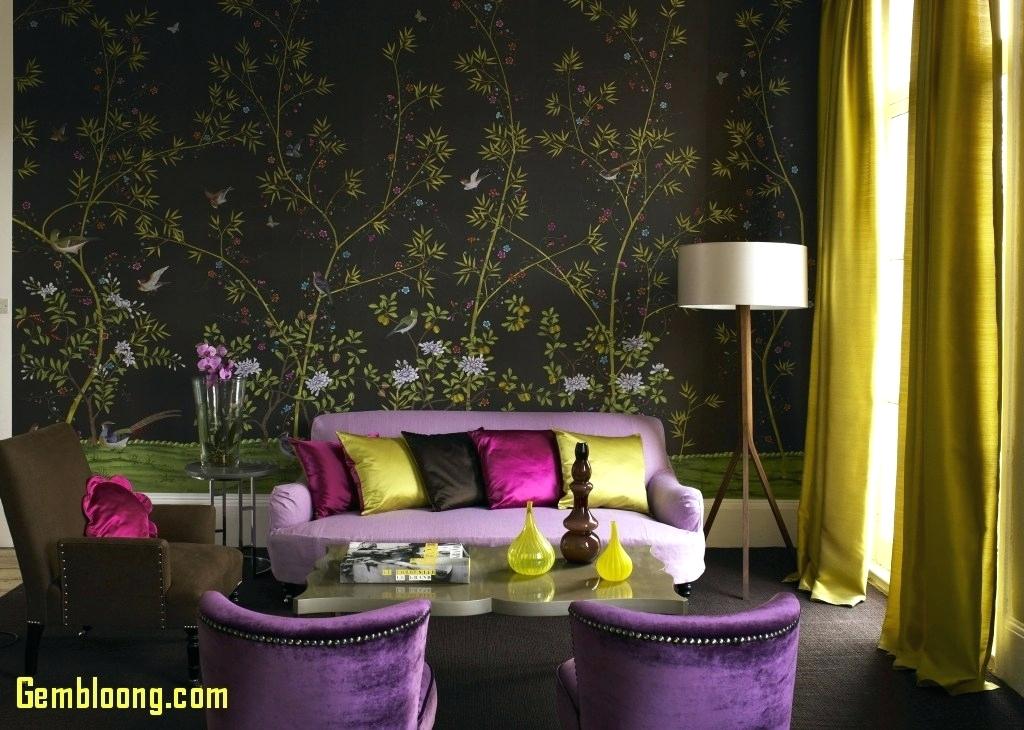 Living Room Wallpaper Ideas Living Room Wallpaper Lovely - Green And Purple Interior Design , HD Wallpaper & Backgrounds