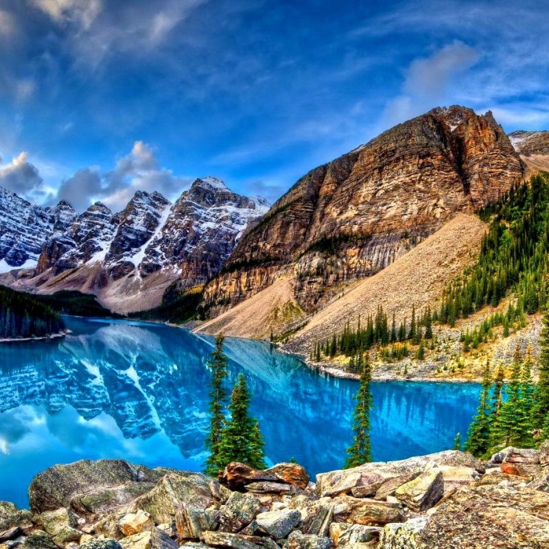 10 New Rocky Mountains Wallpaper Hd Full Hd 1080p For - Moraine Lake , HD Wallpaper & Backgrounds