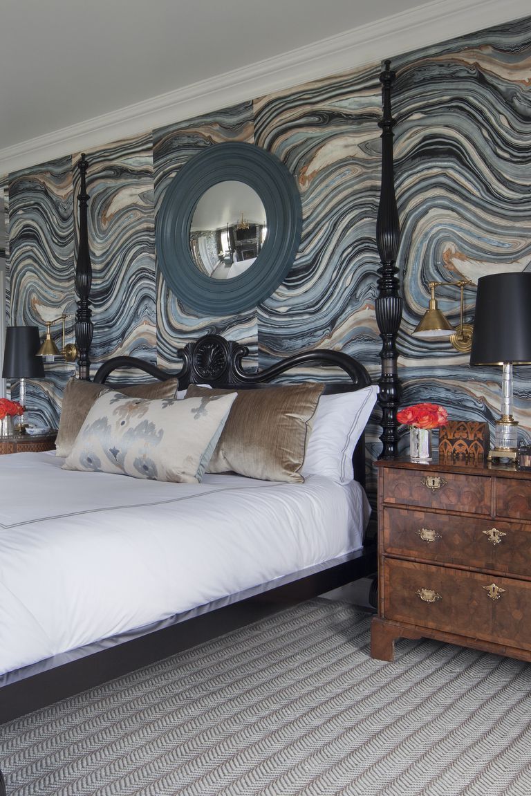 Creative Wallpaper Bedroom Design, Simple And Space - Modern Bedroom Design 2019 , HD Wallpaper & Backgrounds