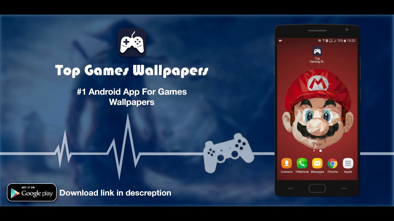 Top Gaming Wallpapers Hd App Mobile Demo - Smartphone , HD Wallpaper & Backgrounds