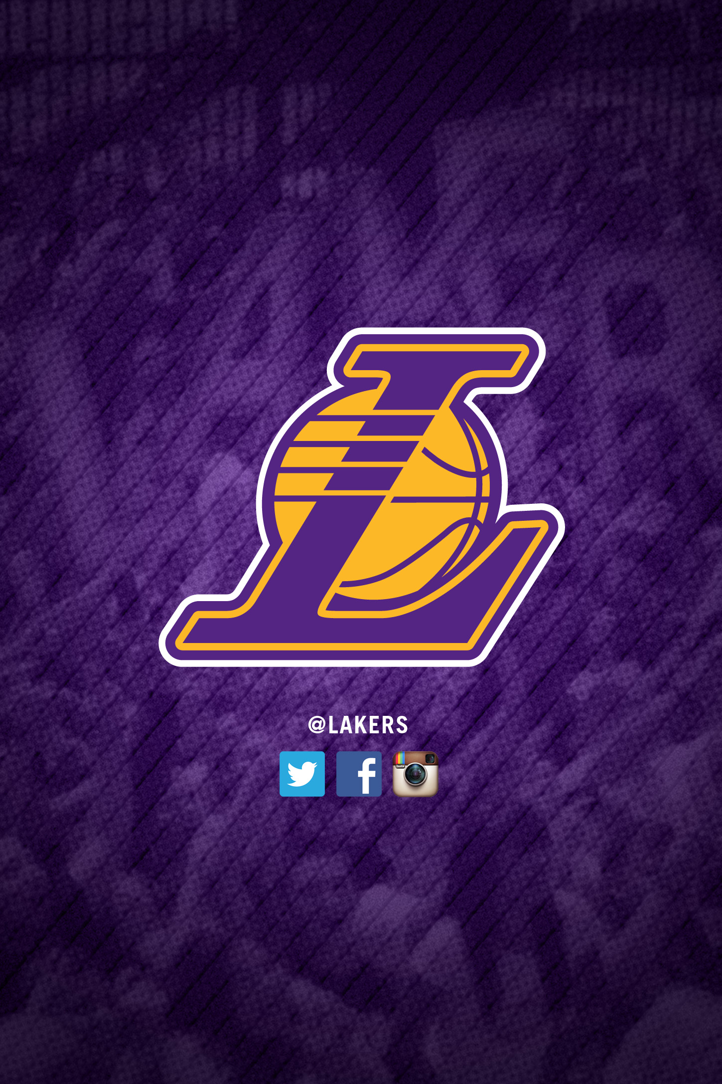 Get Purple Version - Los Angeles Lakers Wallpaper Iphone , HD Wallpaper & Backgrounds