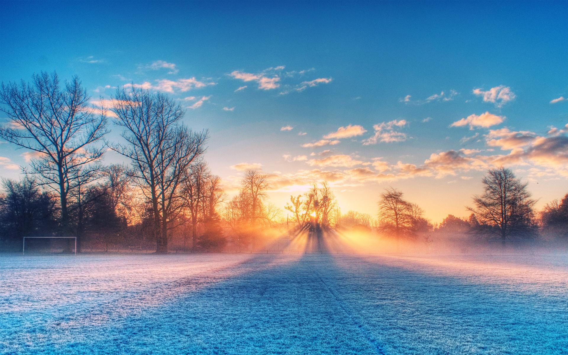 Wallpaper Nature Full Size Desktop - Frosty Morning , HD Wallpaper & Backgrounds