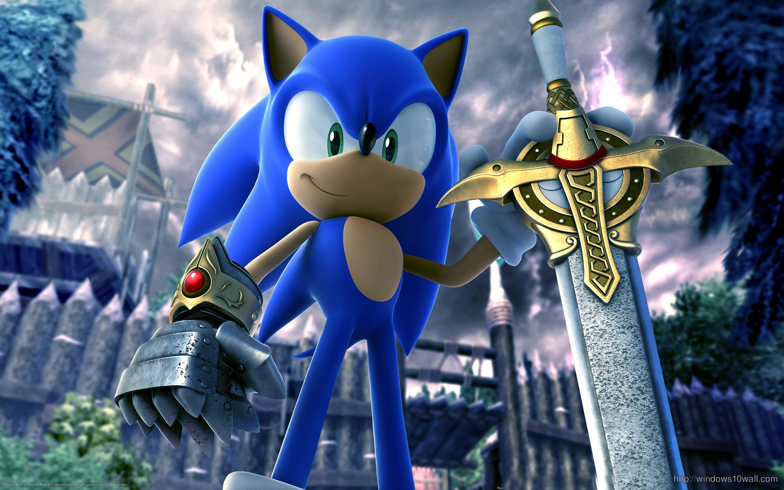 Sonic & The Black Knight Wallpapers - Sonic And The Black Knight , HD Wallpaper & Backgrounds