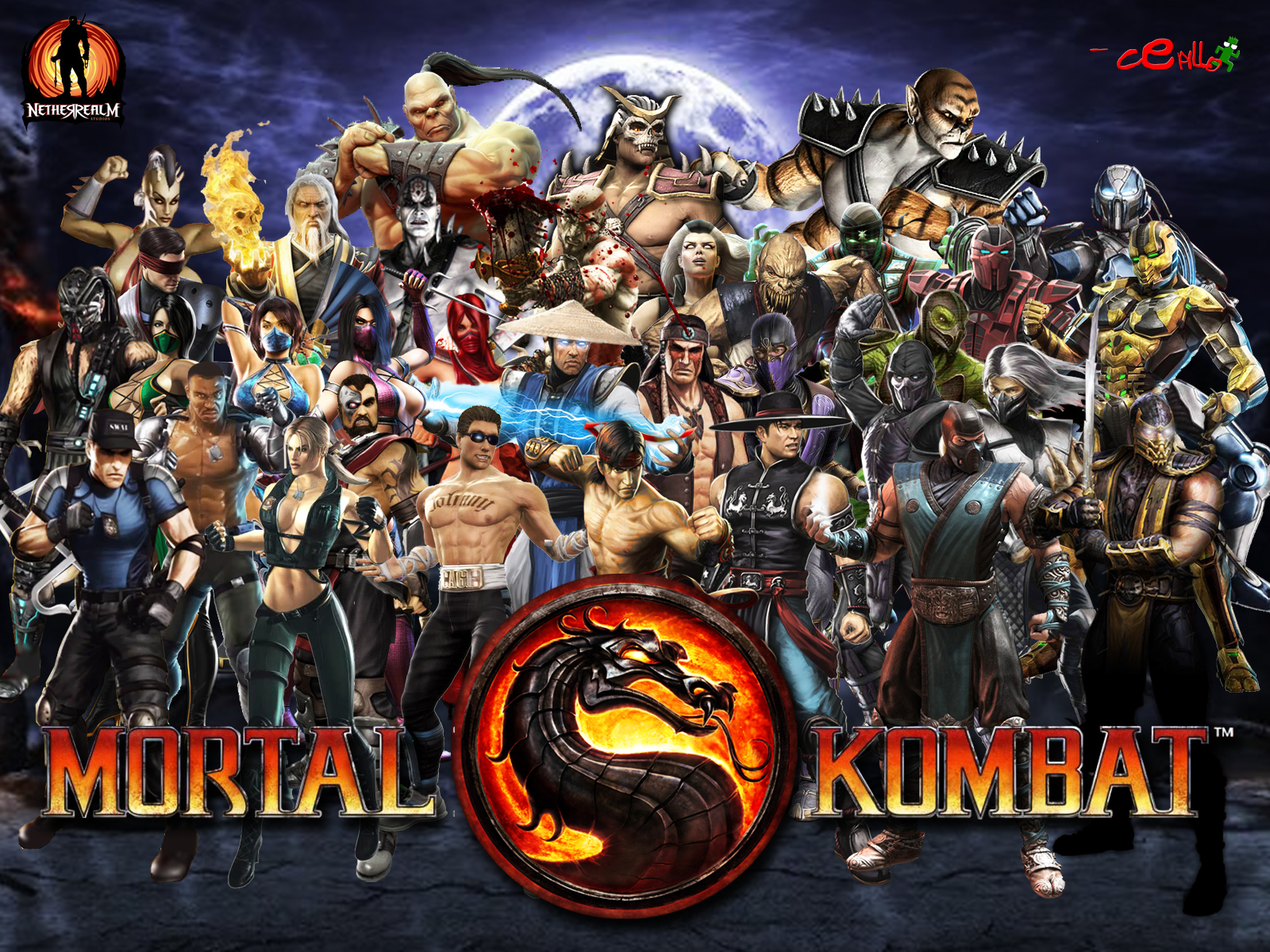 06/01/2016, Mortal Kombat 9 {hp} Wallpapers - Mortal Kombat Todos Los Personajes , HD Wallpaper & Backgrounds