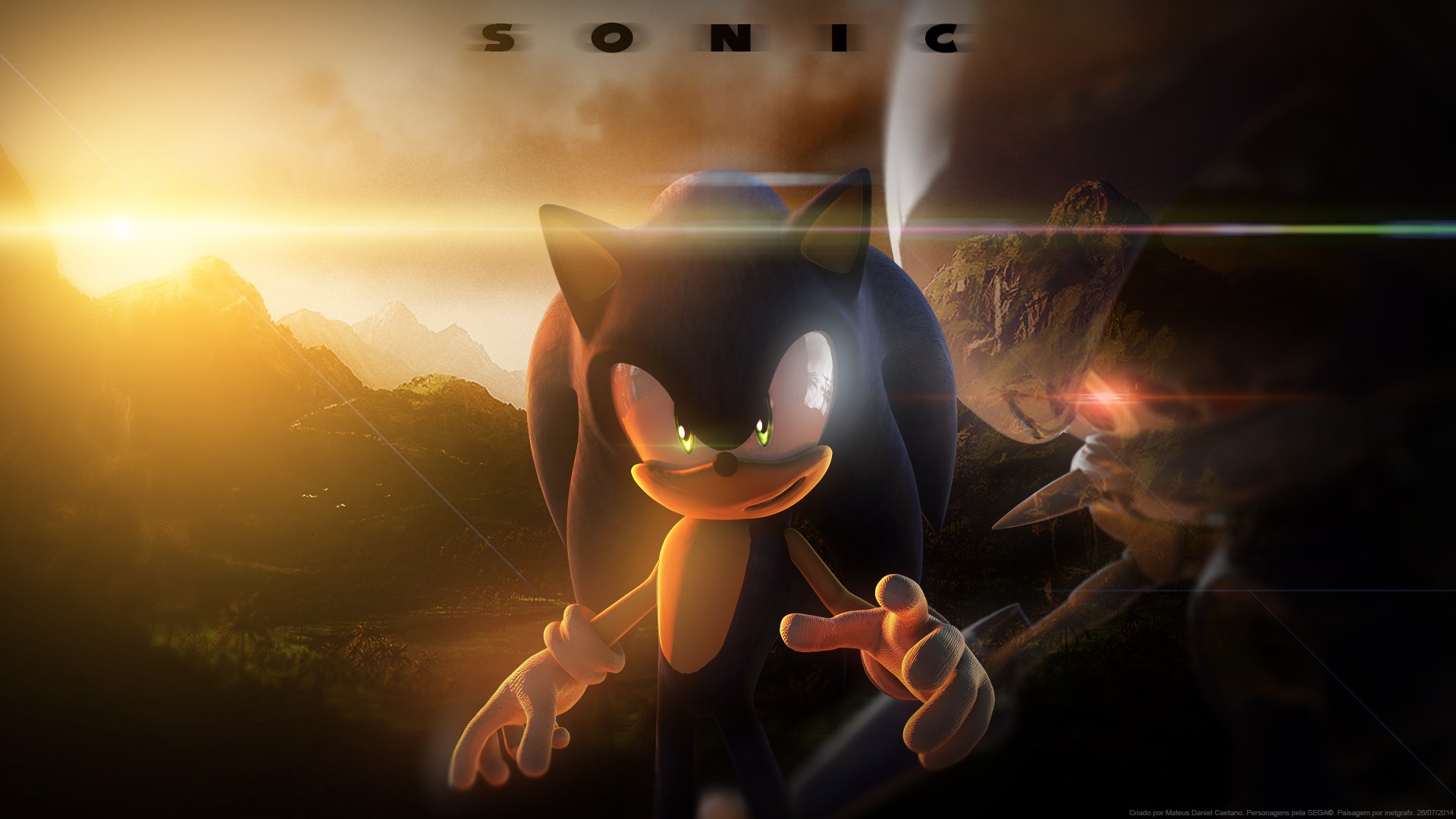 Epic Sonic By Mateus Dsd 1920×1080 Wallpaper Wp6006082 - Epic Sonic The Hedgehog , HD Wallpaper & Backgrounds