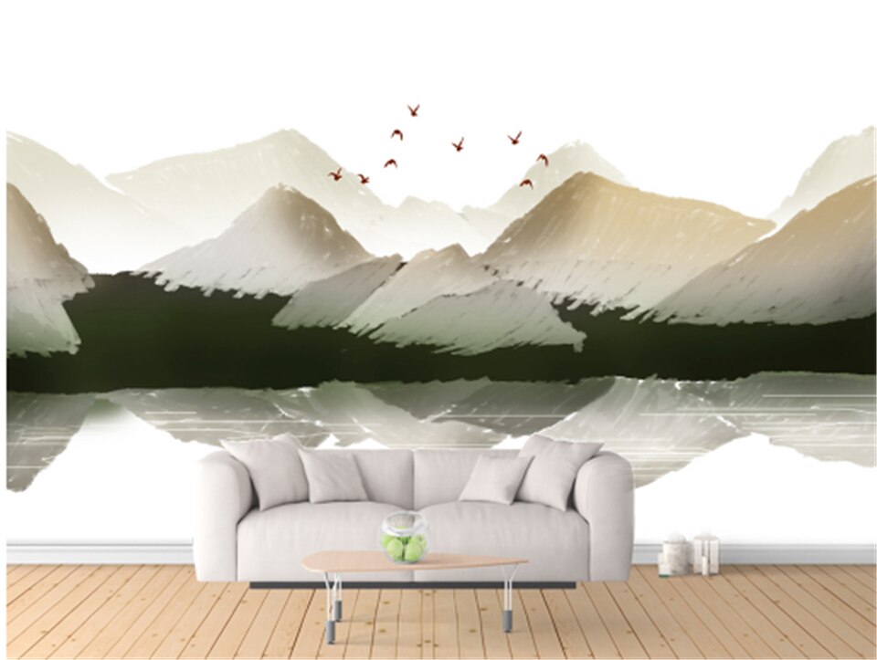 3d Custom Wallpaper Murals Scenery Landscape Minimalism - Cloth Wall World Map , HD Wallpaper & Backgrounds