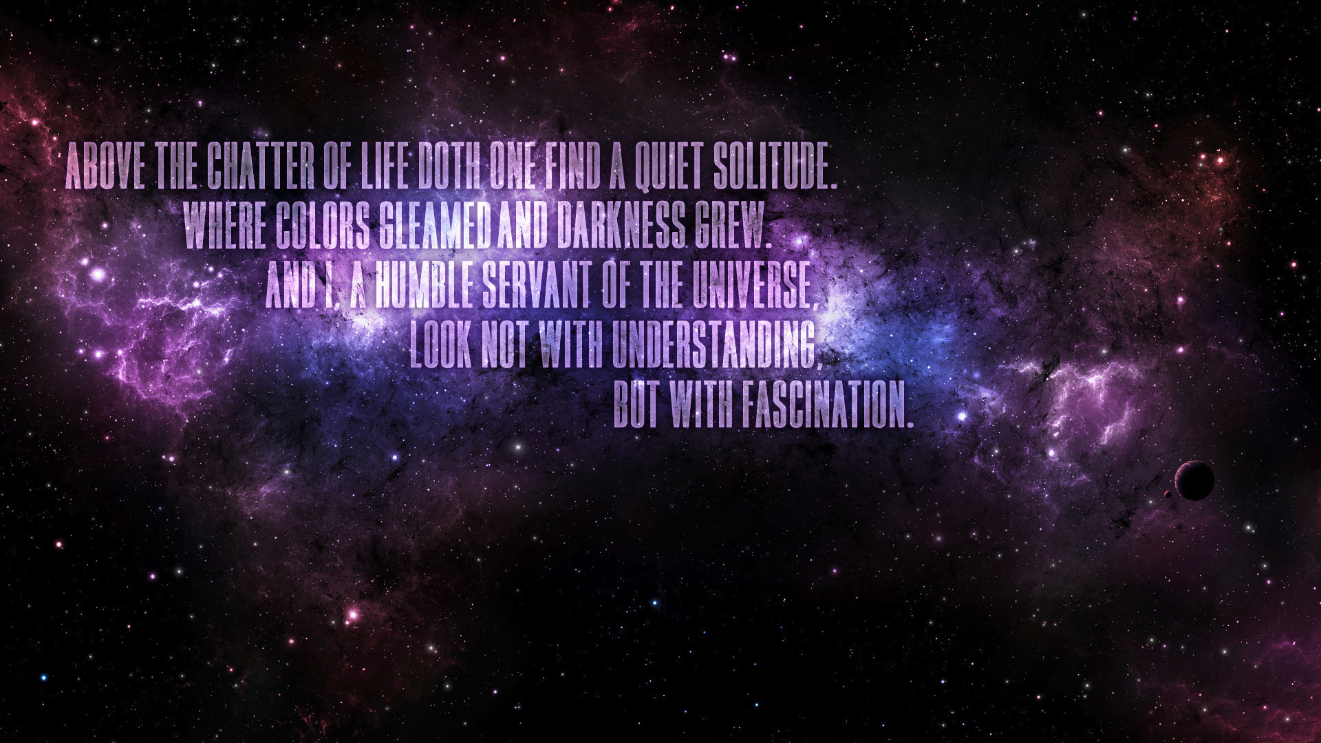 Galaxy Backgrounds With Quotes , HD Wallpaper & Backgrounds