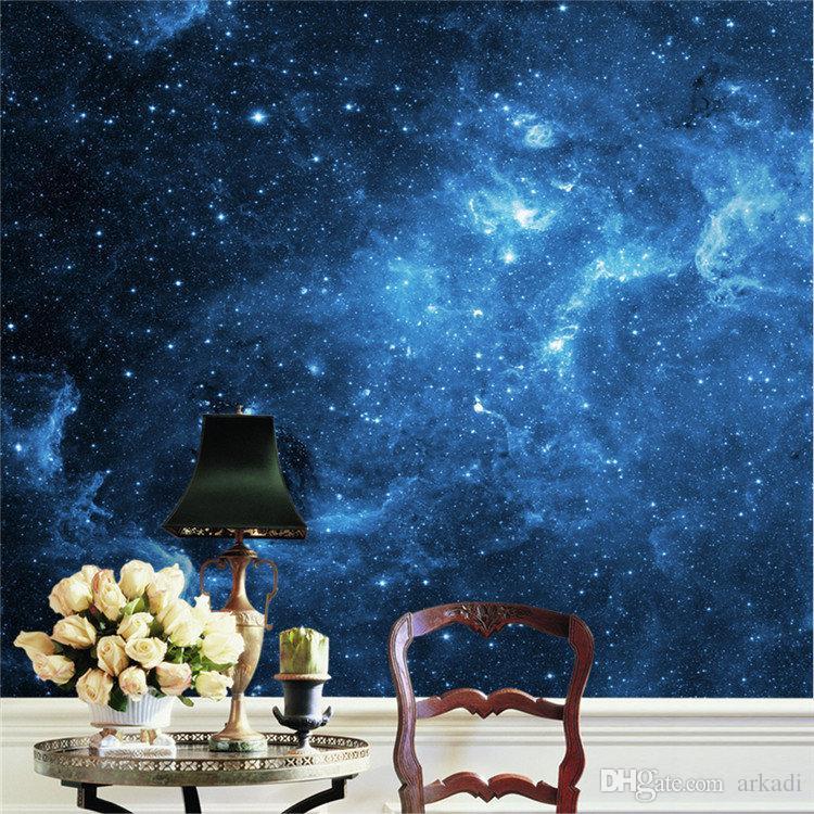 Charms Galaxy Stars View Wall Stickers Art Mural Decal - Decoração De Natal Para Parede , HD Wallpaper & Backgrounds