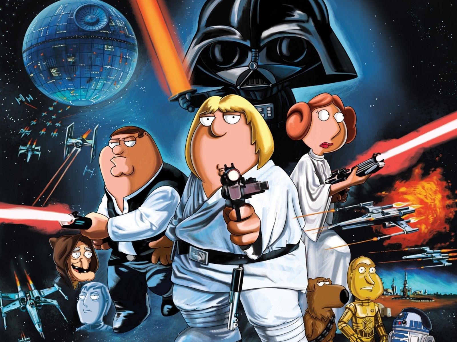 54 Wallpapers Star Wars Hd Variados , Fondos De Pantalla - Family Guy Star Wars , HD Wallpaper & Backgrounds