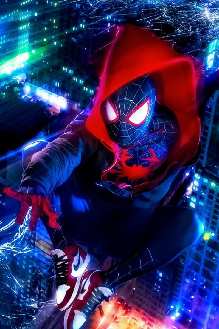 Los Mejores Wallpapers De Spiderman Miles Morales Para - Spider Man Into The Spider Verse , HD Wallpaper & Backgrounds