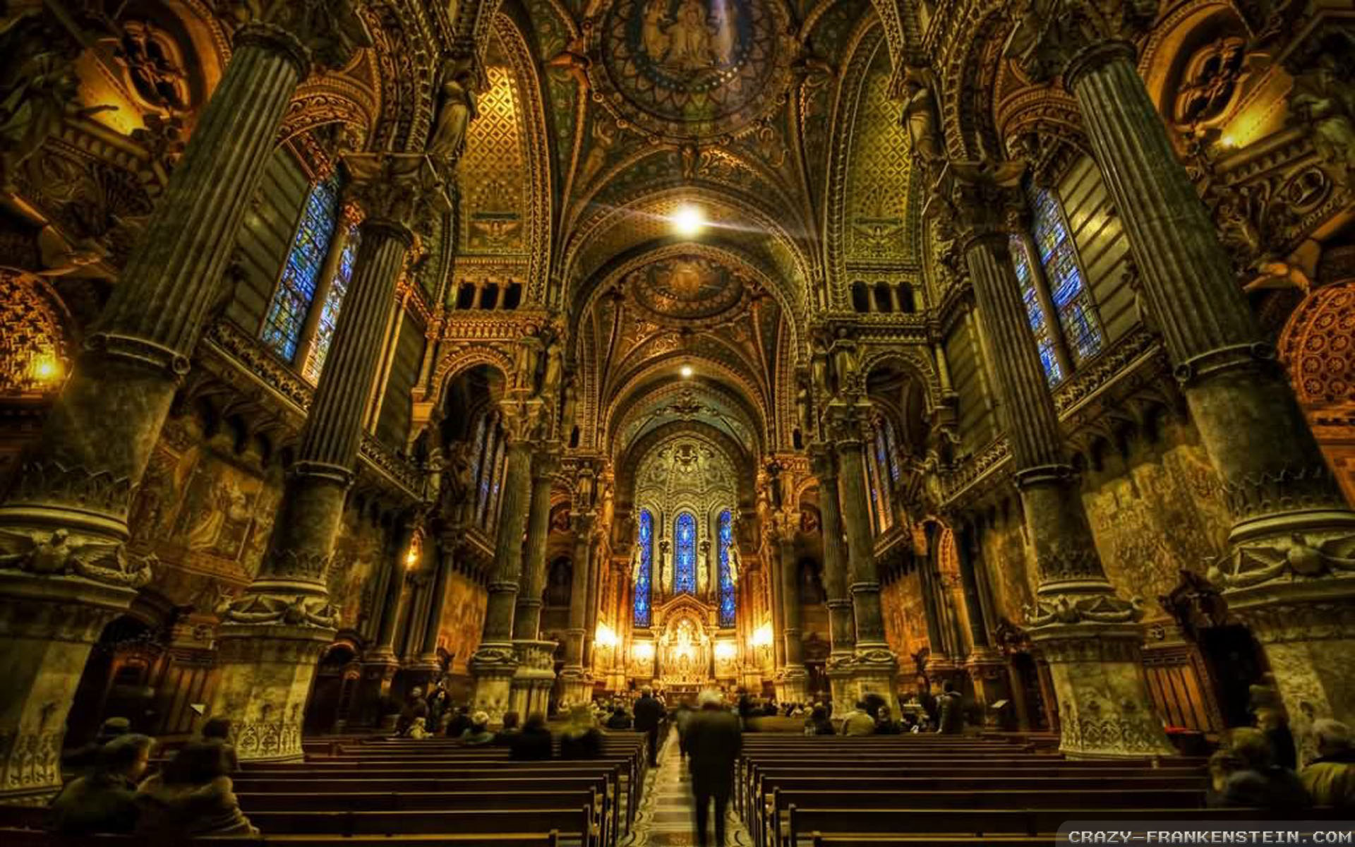 4343, Religious Hd Photo - Notre-dame De Fourvière , HD Wallpaper & Backgrounds