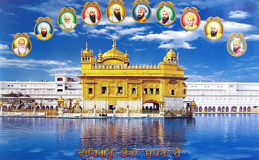 Download Sikh Gurus Wallpapers Free Download Gallery - Golden Temple , HD Wallpaper & Backgrounds