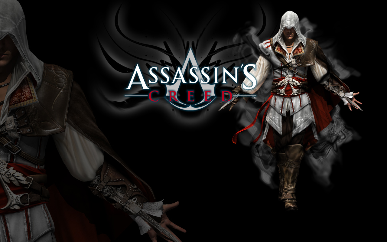 Dark Assasins Creed Wallpaper Free Wallpaper - Assassins Creed 2 Hd 1080p , HD Wallpaper & Backgrounds