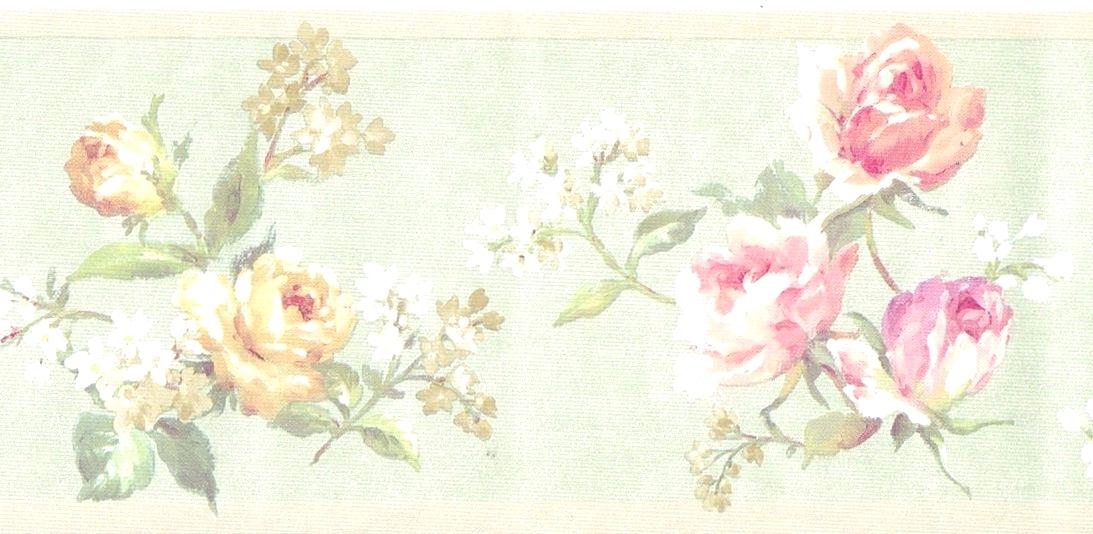 Victorian Wallpaper Borders Pink Rose Pink Rose Border - Rose , HD Wallpaper & Backgrounds