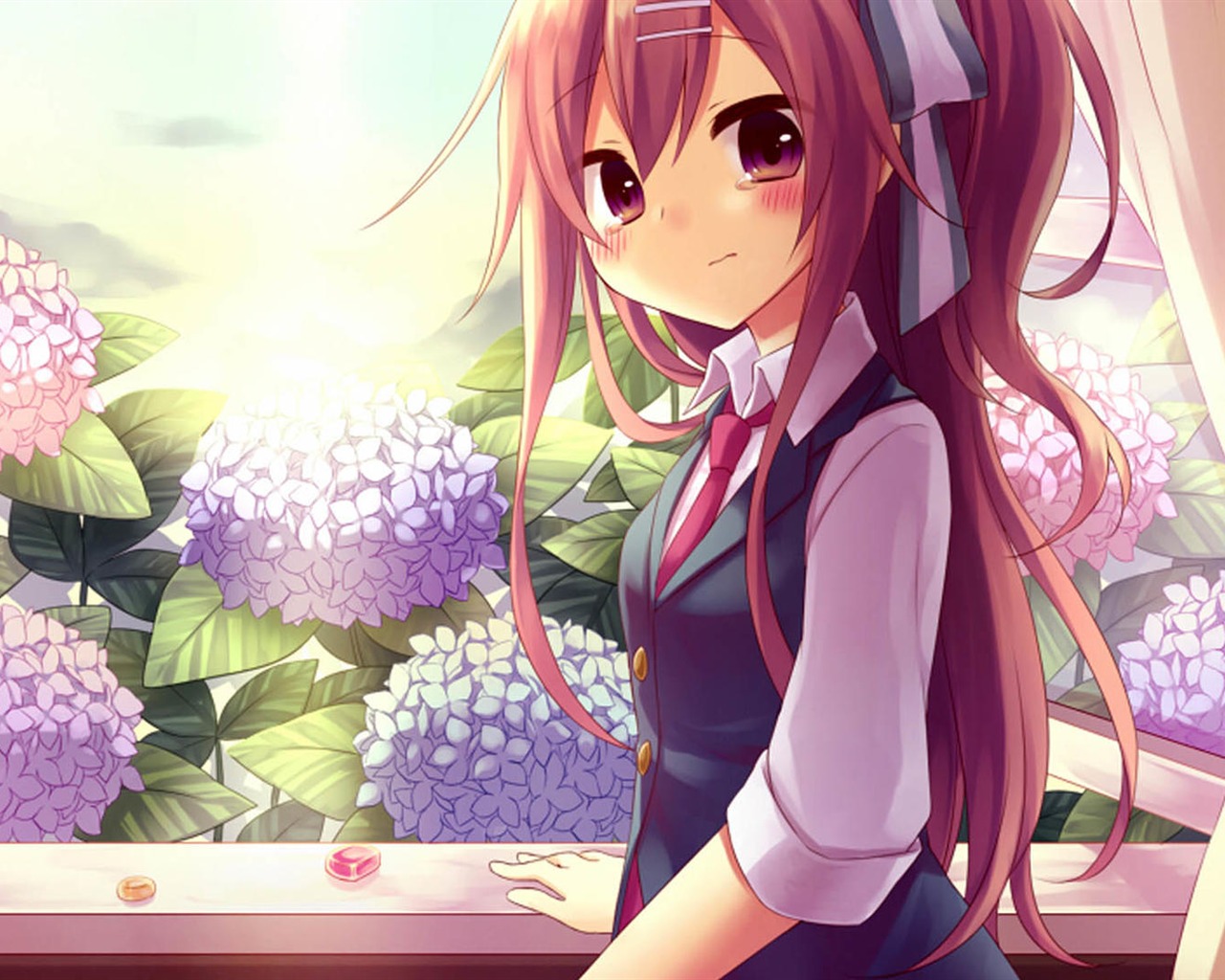 Design / Cute Anime Character Theme Desktop Wallpaper - Mẫu Anime Girl Cute , HD Wallpaper & Backgrounds