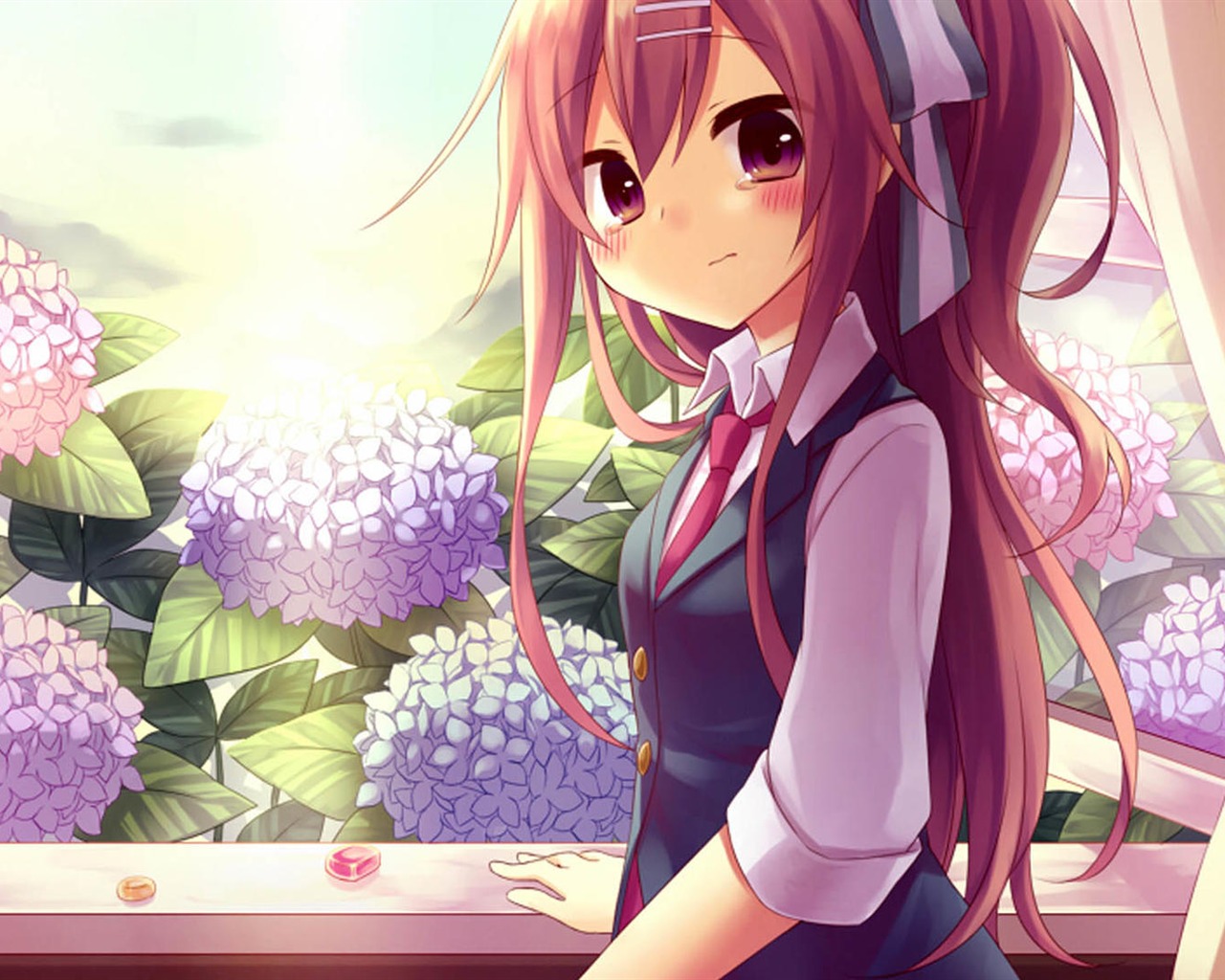 Design / Cute Anime Character Theme Desktop Wallpaper - Mẫu Anime Girl