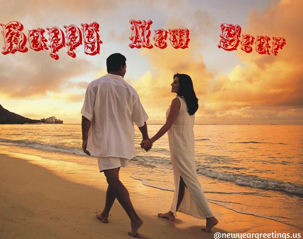 Happy New Year Romantic Wallpapers For Lovers 2014- - Husband Wife Happy New Year , HD Wallpaper & Backgrounds