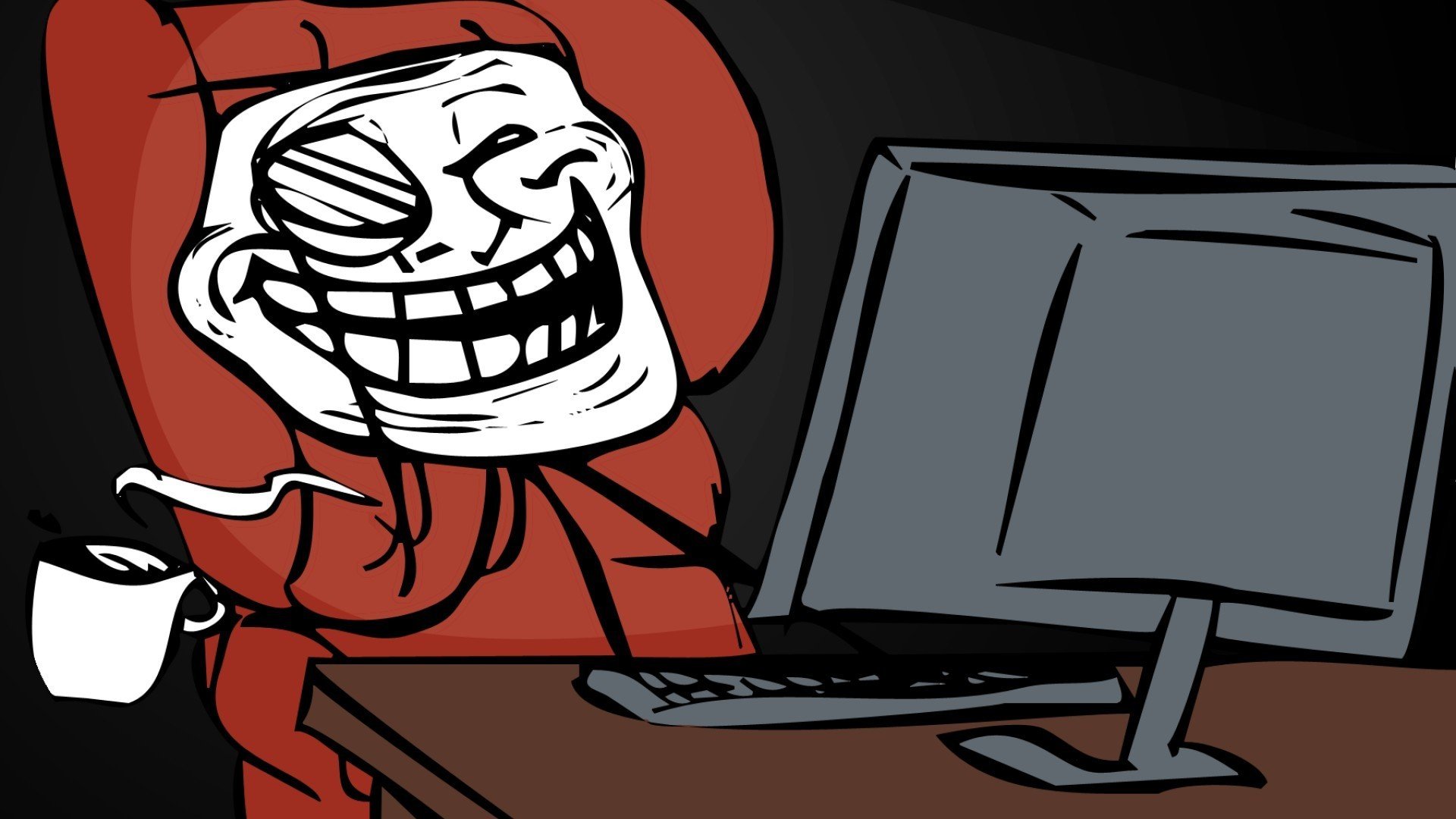 Back To 20 Troll Face Wallpapers - Troll Face No Pc , HD Wallpaper & Backgrounds