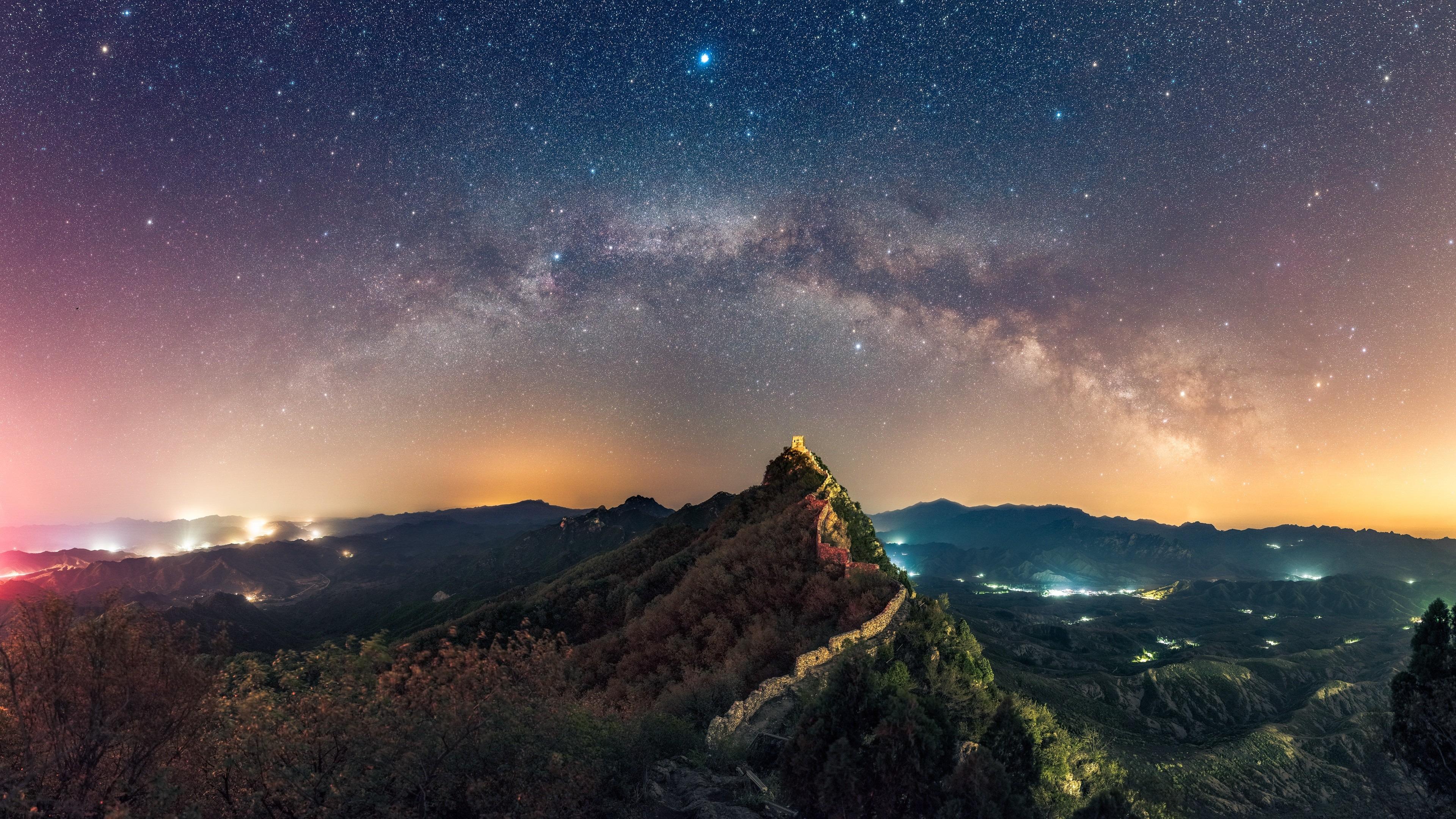 Landscape Portrait - Stars In China Sky , HD Wallpaper & Backgrounds