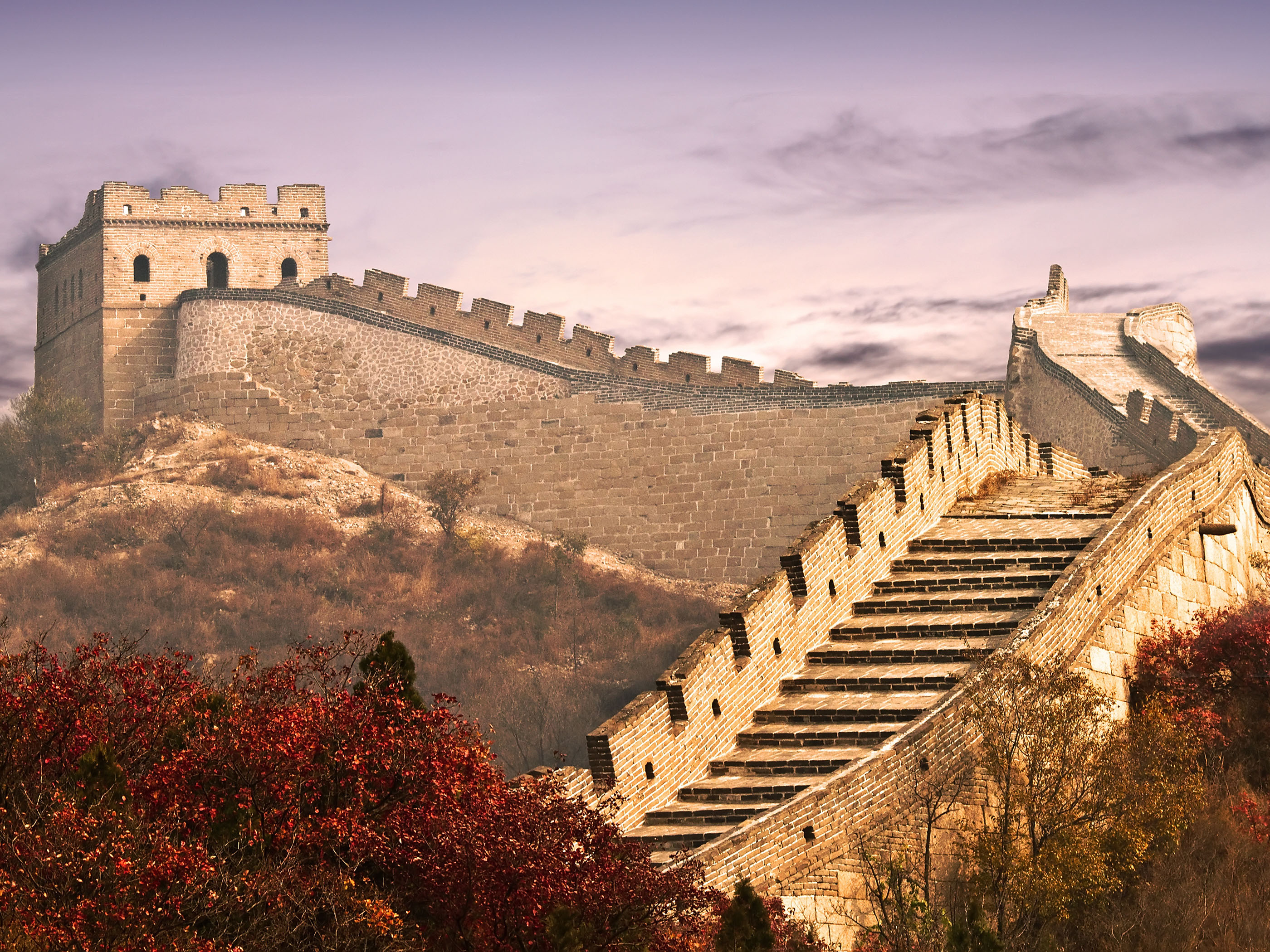 The Great Wall Hd Wallpaper - Great Wall Of China Pictures Download , HD Wallpaper & Backgrounds