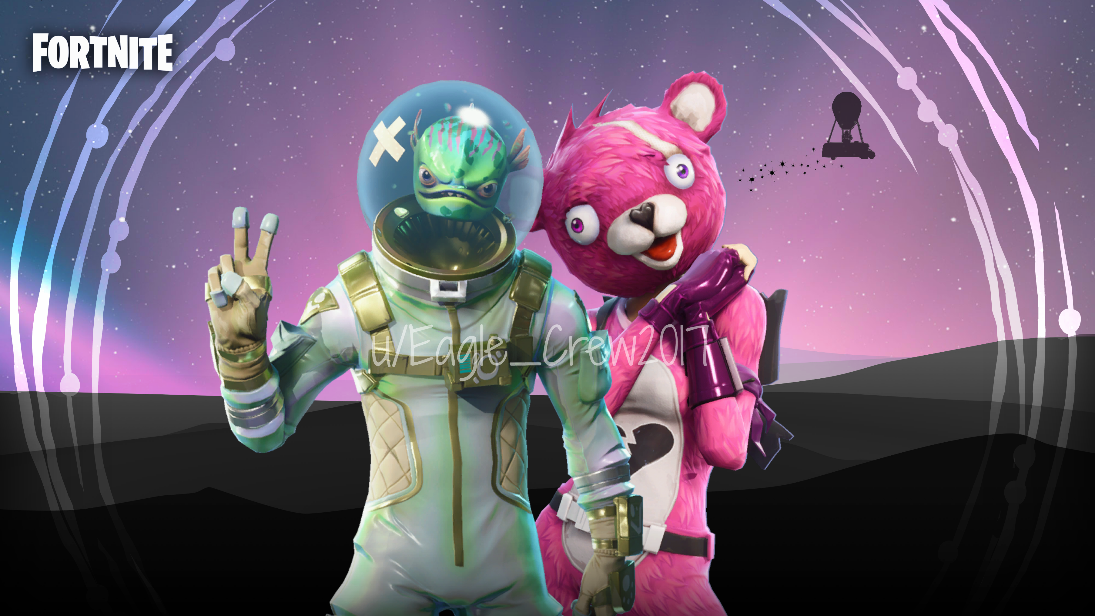 Made A Wallpaper For My Laptop Its My Two Favorite - Personajes De Fortnite Temporada 8 , HD Wallpaper & Backgrounds