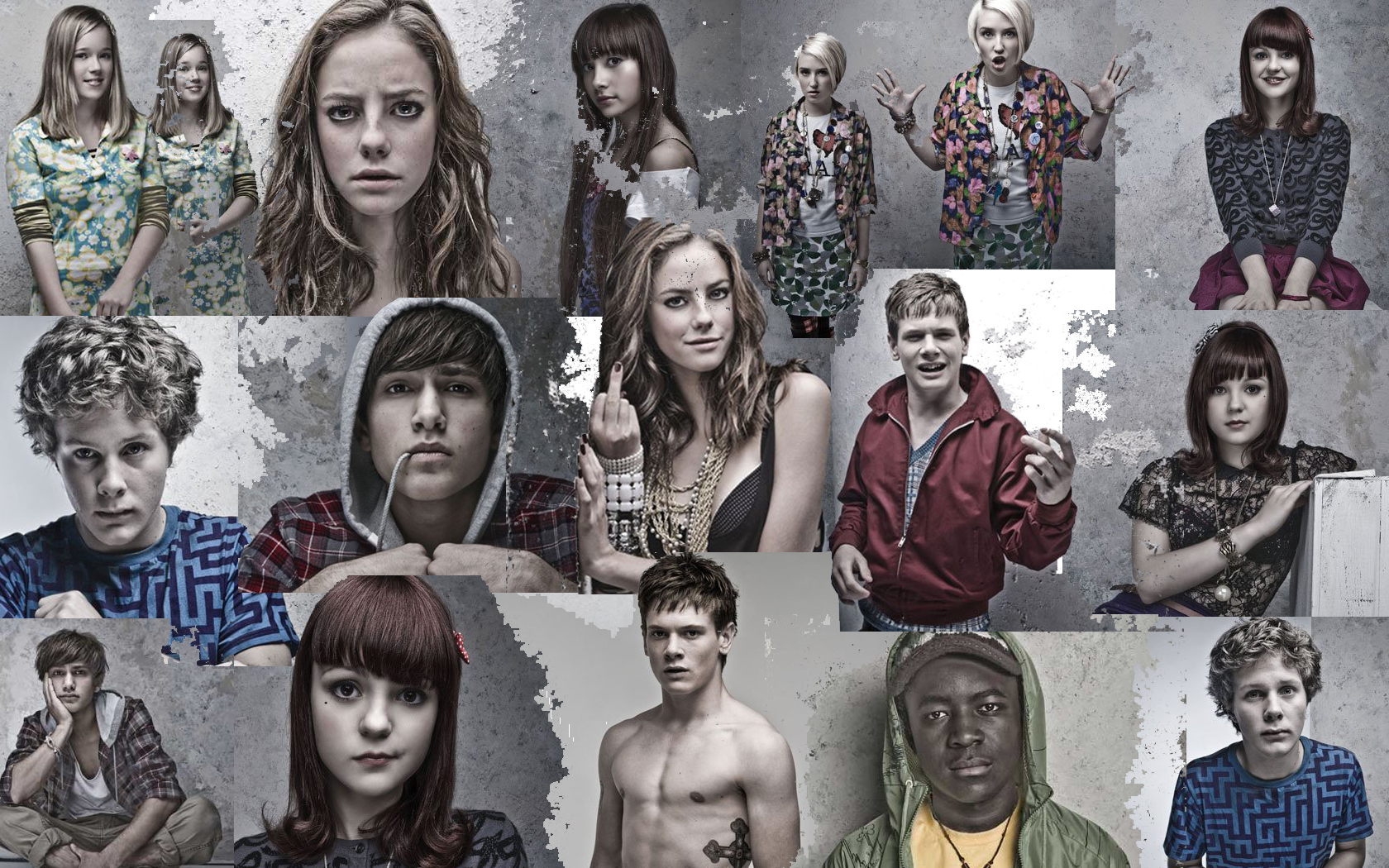 New Skins Cast - Skins Temporada 3 Personajes , HD Wallpaper & Backgrounds