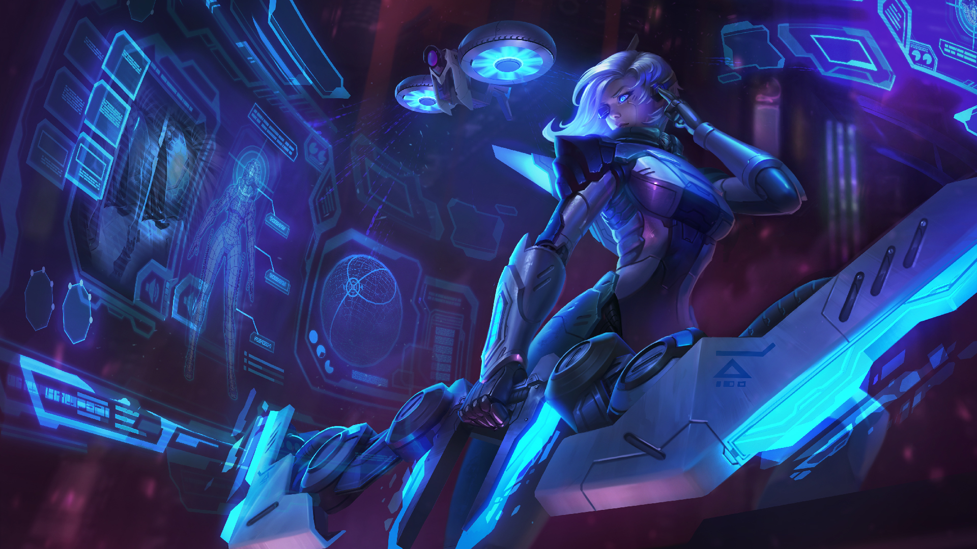 League Of Legends Project Skins Wallpapers - Project Ashe Splash Art , HD Wallpaper & Backgrounds