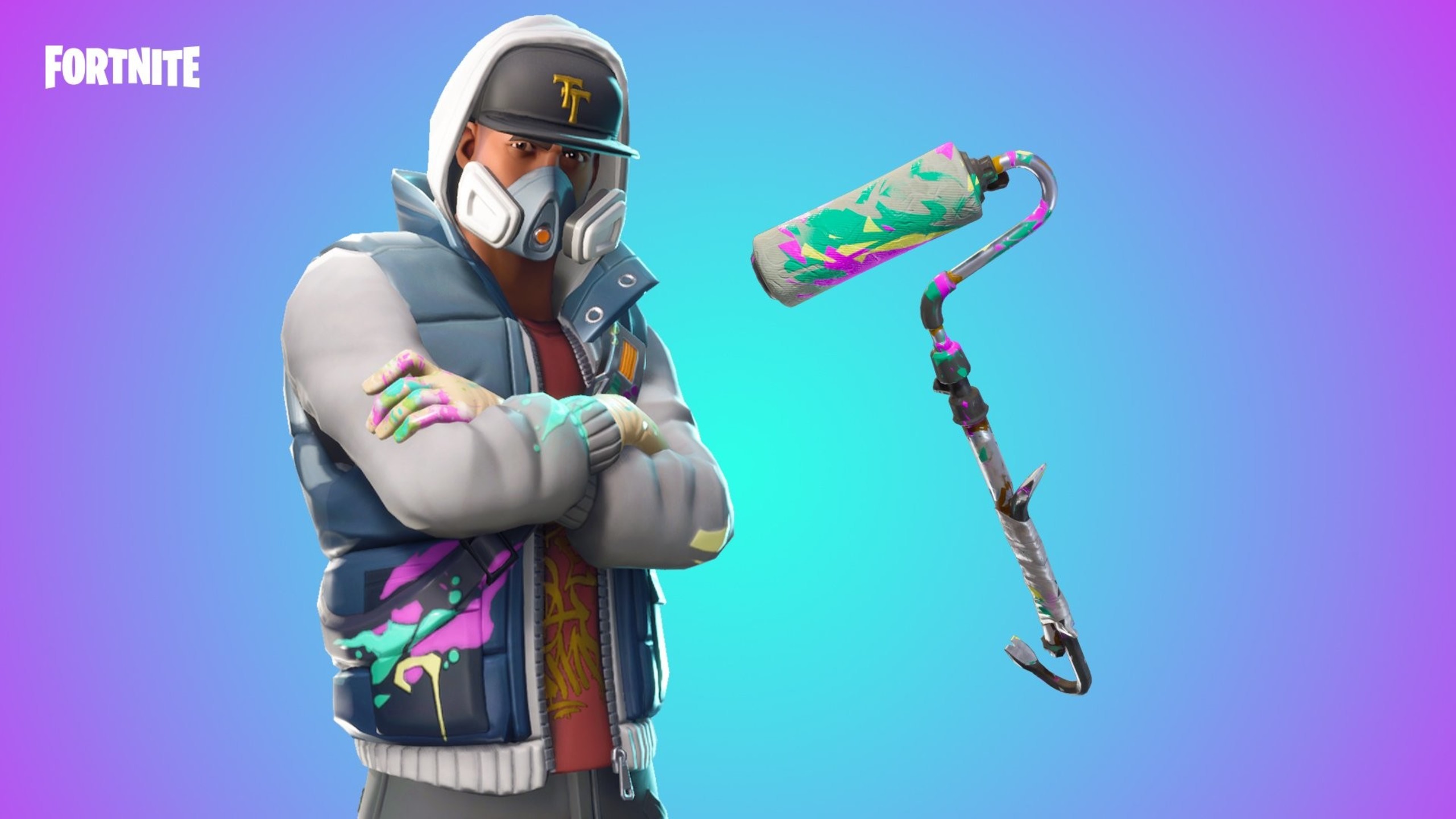 Fortnite Battle Royale Abstrakt Skin Artwork Ll - Personaje De Fortnite Graffiti , HD Wallpaper & Backgrounds