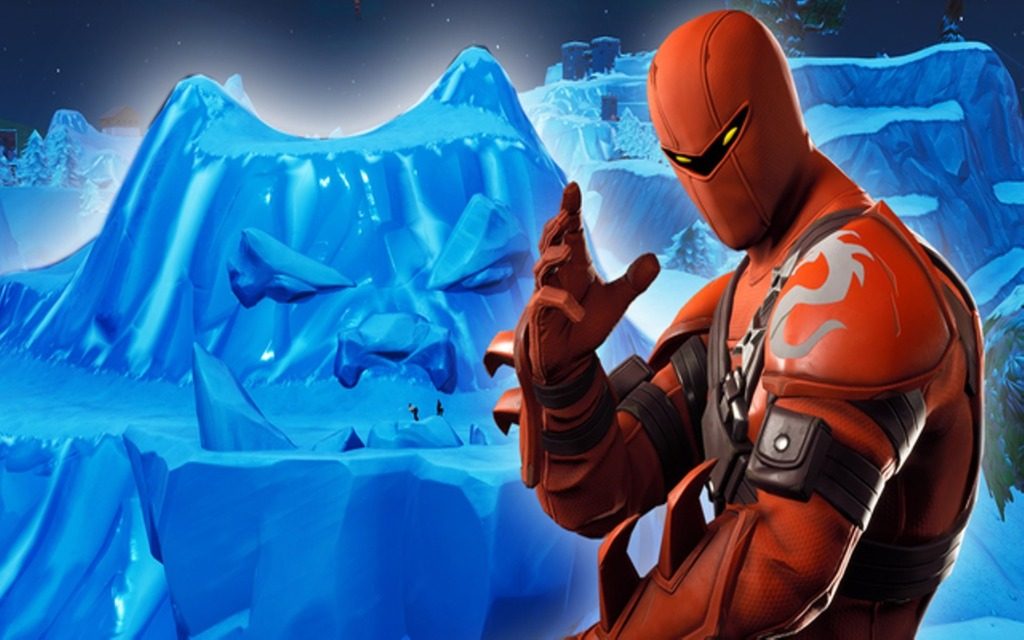 One Of The Legendary Skins From The Season 8 Hybrid - Face In Snow Fortnite , HD Wallpaper & Backgrounds