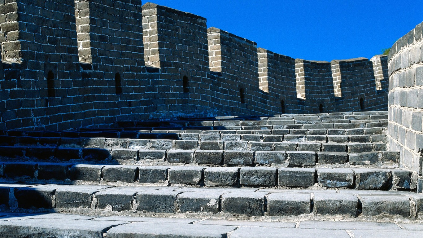 Majestic Great Wall Wallpaper Desktop - Great Wall Of China , HD Wallpaper & Backgrounds