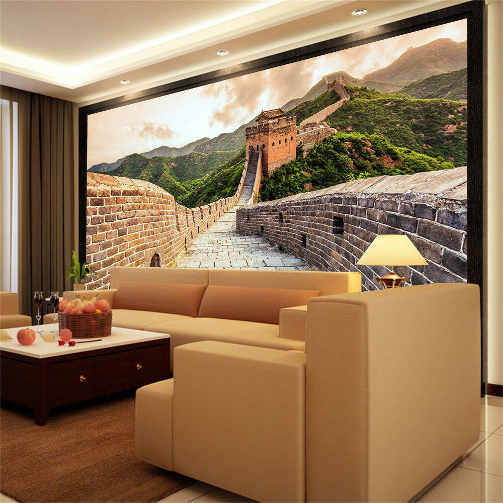 3d The Great Wall Wallpaper Self Adhesive Tv Background - Bedroom 3d Wall Murals , HD Wallpaper & Backgrounds