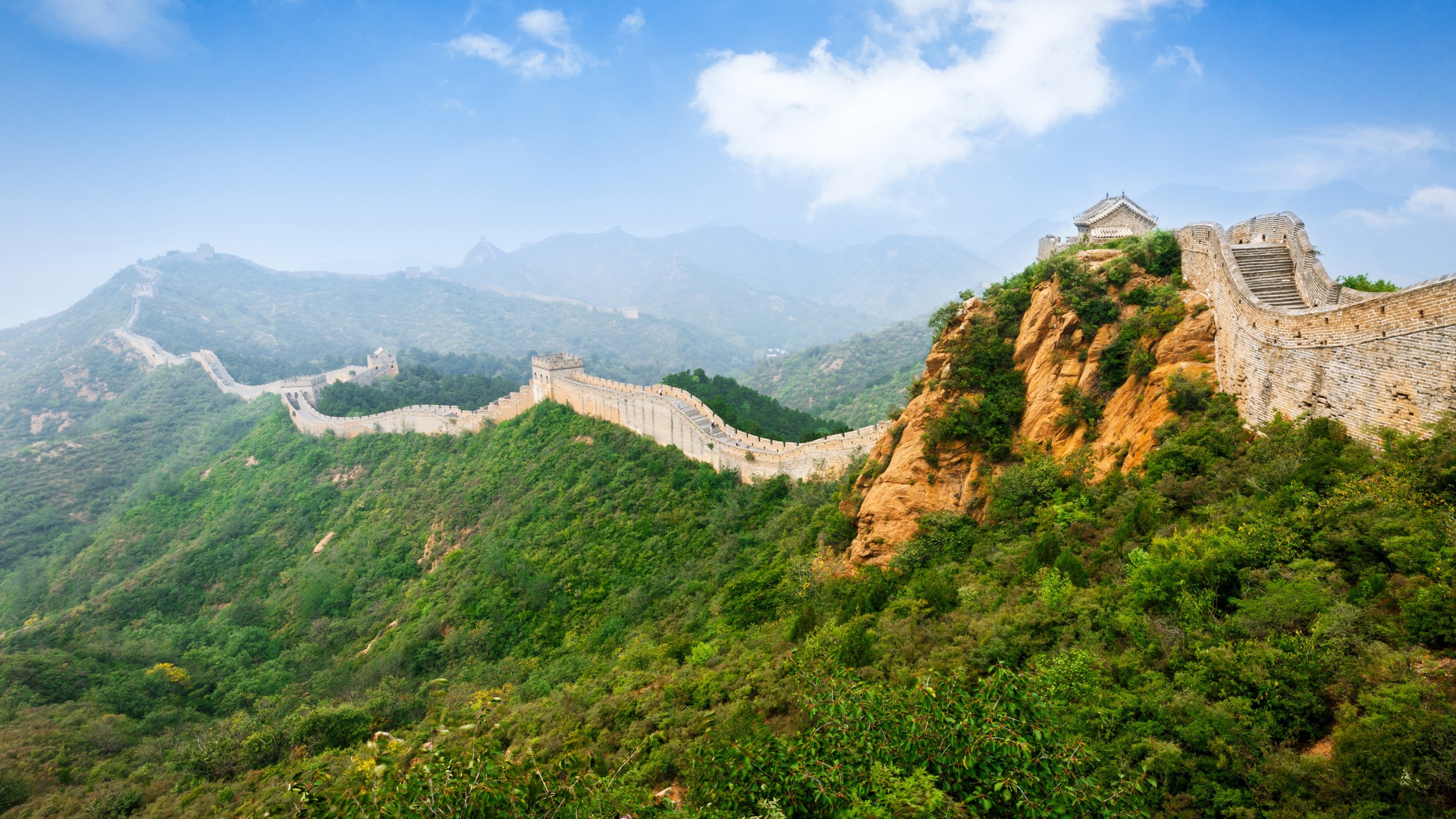 Great Wall Of China Wallpaper - Panoramic The Great Wall , HD Wallpaper & Backgrounds