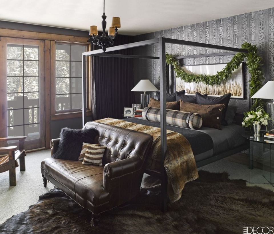 30 Modern Wallpaper Design Ideas Colorful Designer - Black Bedroom Interior Design , HD Wallpaper & Backgrounds