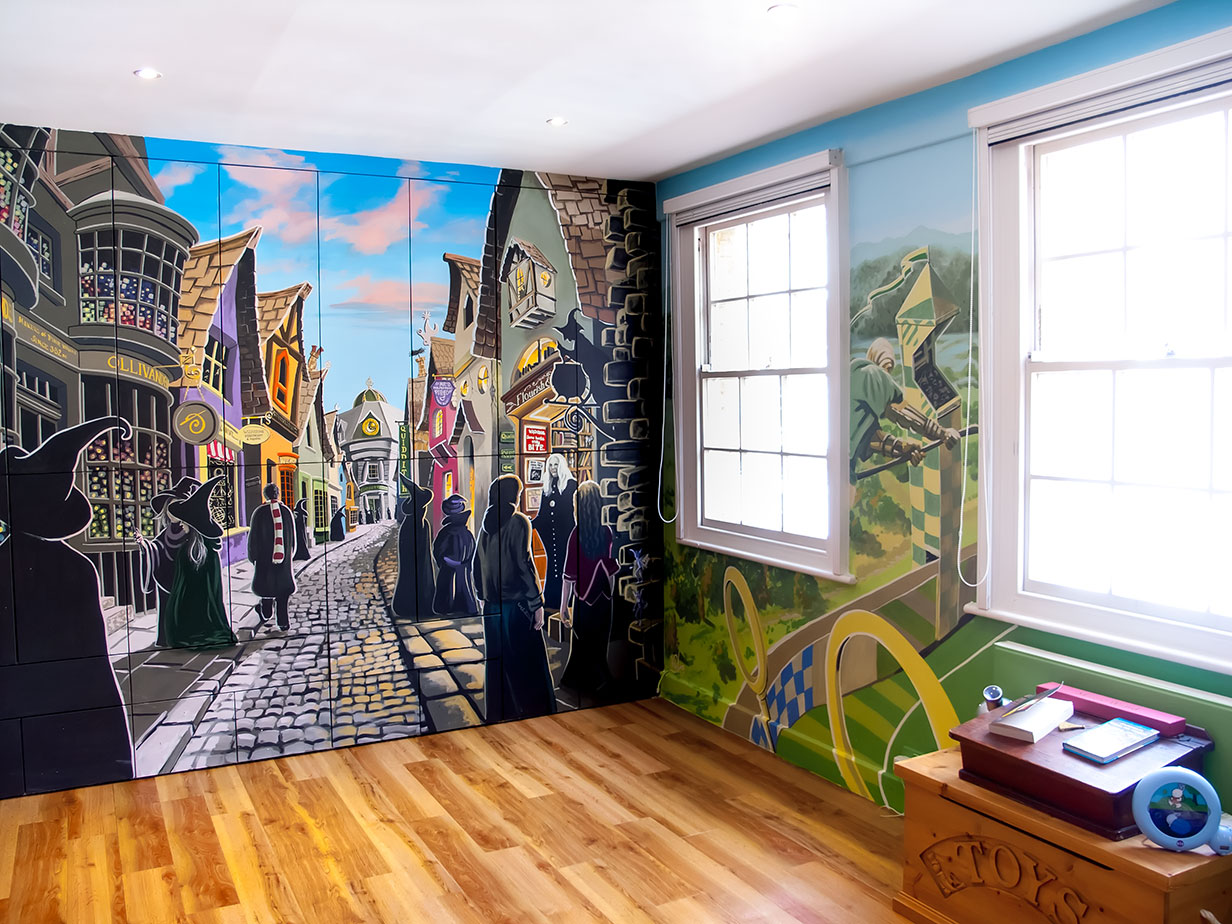 Childrens Wallpaper Next - Harry Potter Bedroom Mural , HD Wallpaper & Backgrounds