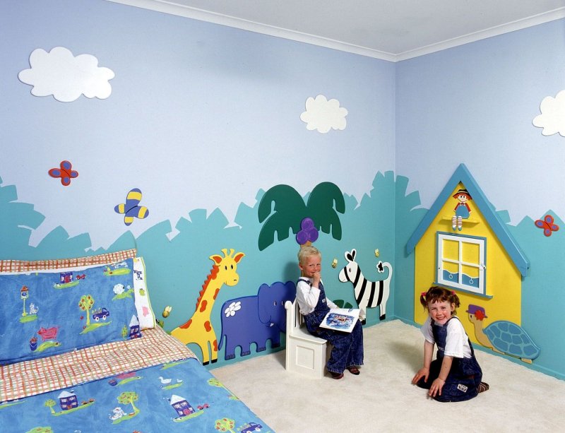 Childrens Wall Murals Give A Room Special Atmosphere - Murals For Kids Rooms , HD Wallpaper & Backgrounds