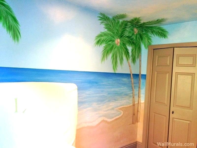 Wall Murals Amazon Beach Mural Childrens Wallpaper - Painting , HD Wallpaper & Backgrounds