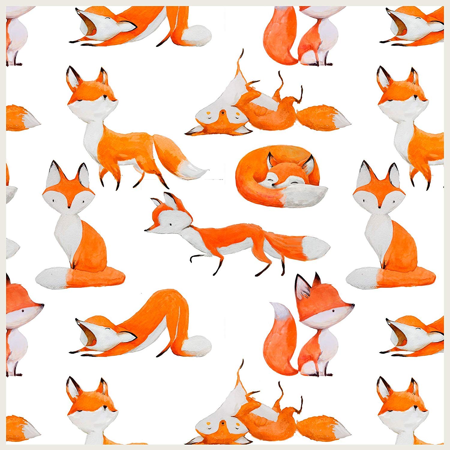 A Foxes Life Wallpaper Pattern Childrens Wall Mural - Cute Fox Patterns , HD Wallpaper & Backgrounds