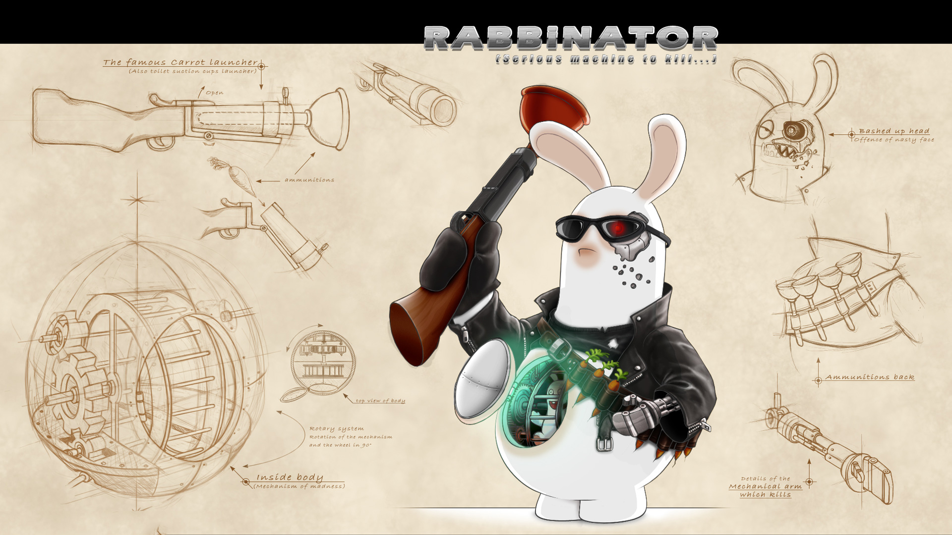 Travel In Time Hd Wallpaper - Rayman Raving Rabbids Concept Art , HD Wallpaper & Backgrounds
