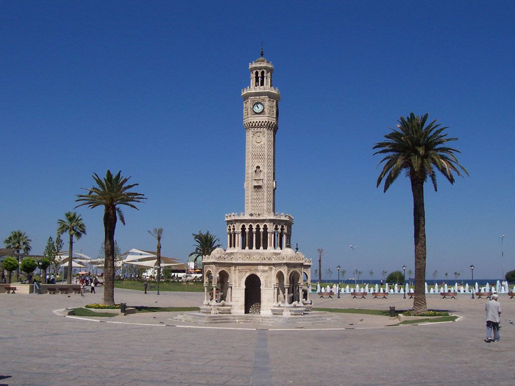 Izmir Clock Tower - Clock Tower , HD Wallpaper & Backgrounds
