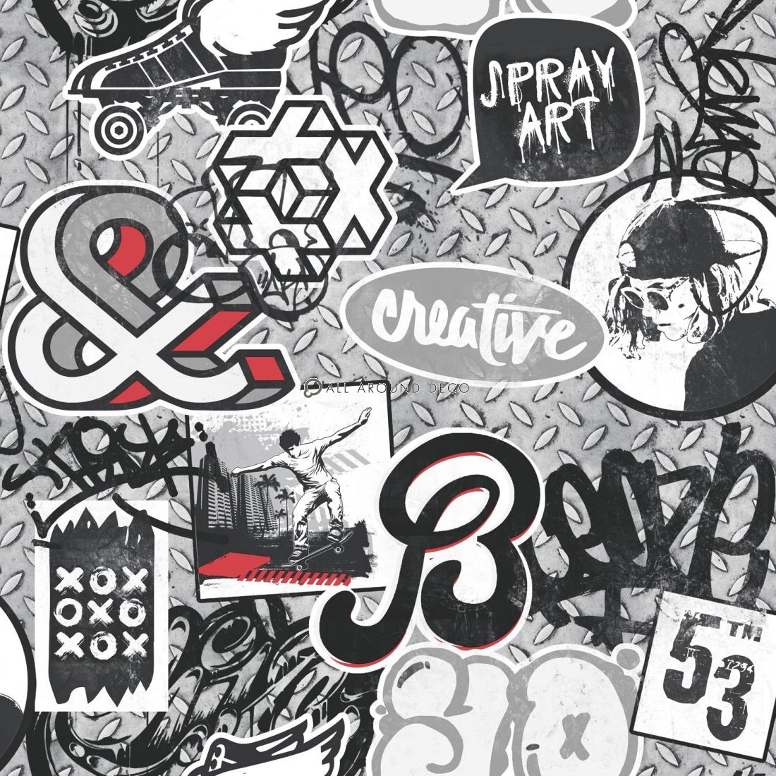 Graffiti Pattern , HD Wallpaper & Backgrounds