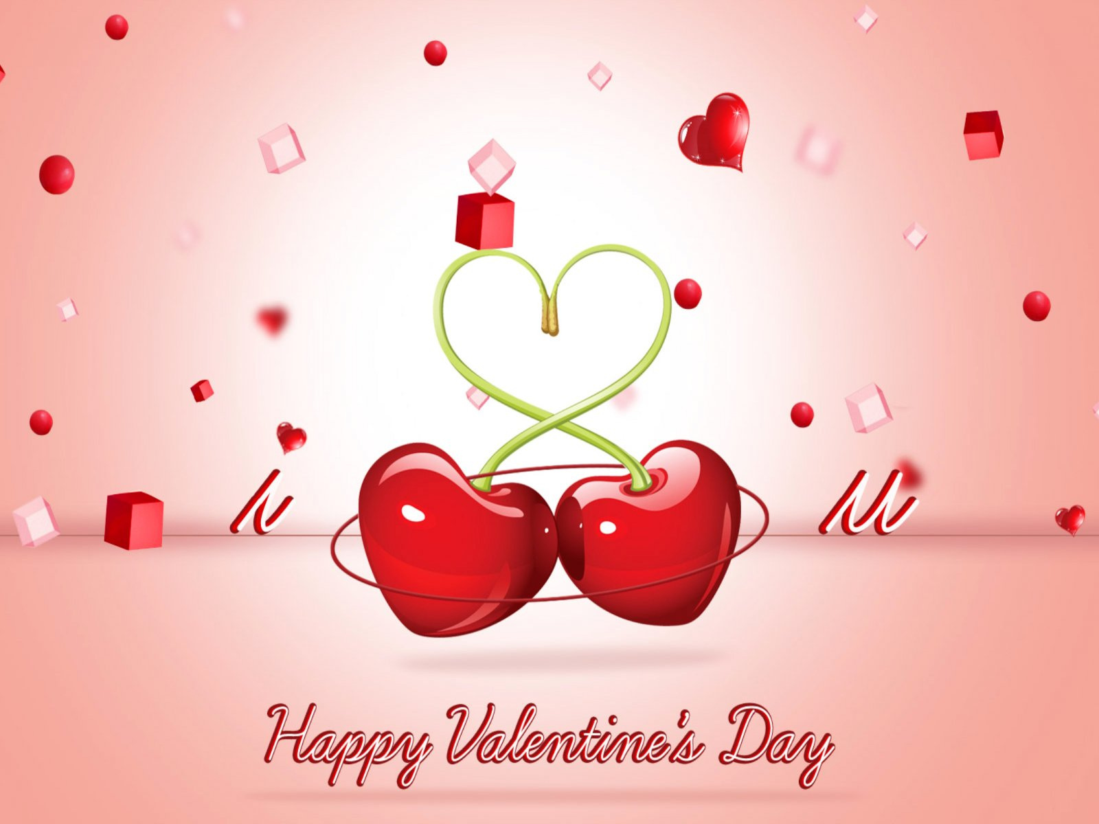 Greeting Card, National Hugging Day, Text, Cherry, - Love You Happy Valentines Day , HD Wallpaper & Backgrounds