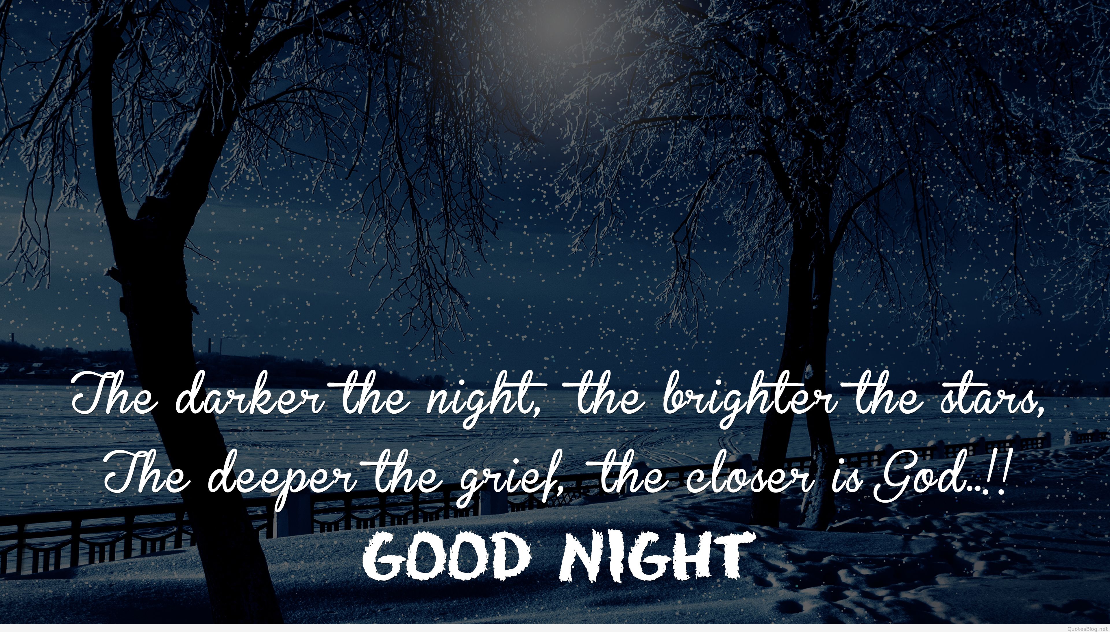 Good Night Message Thought Wallpaper - Tree , HD Wallpaper & Backgrounds